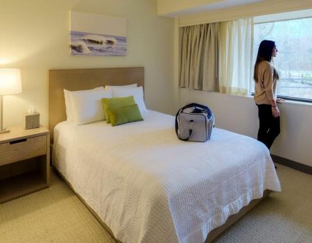 woman in HopeWay residential bedroom