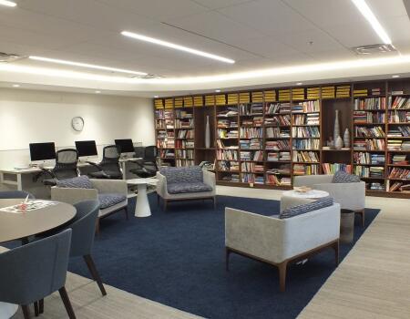 interior shot of HopeWay library